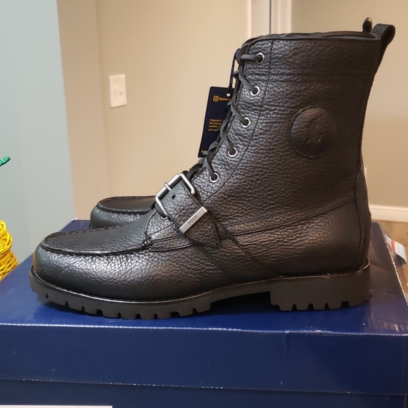 Poli Ralph Lauren Men's Ranger. Black. - Picture 3 of 6